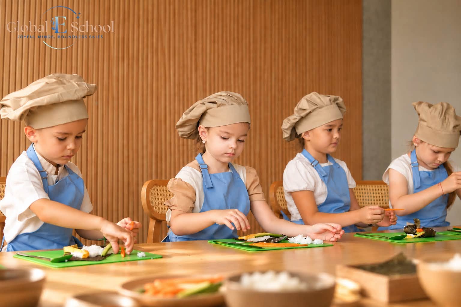 LITTLE CHEFS IN ACTION: MAKING KOREAN KIMBAP