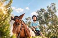 GES STUDENTS EXPERIENCE HORSE RIDING 